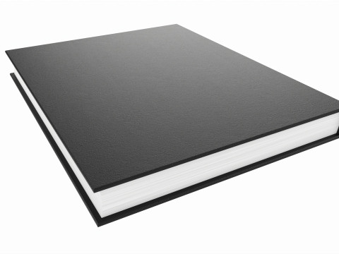 Book with hard cover closed Modèle 3D