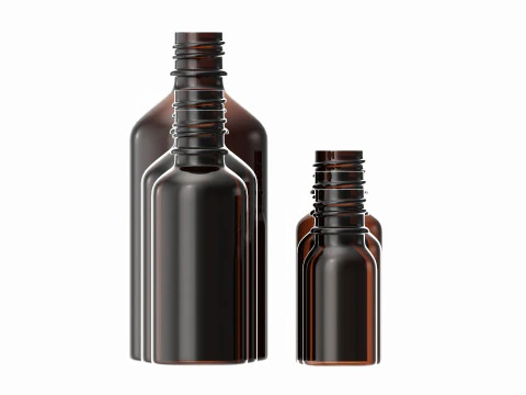 Bottles 6 Set Vitamin and Sport Nutrition 3D Model
