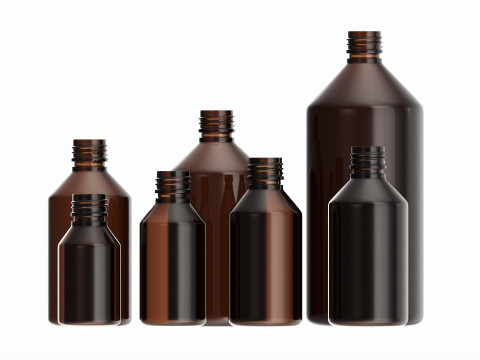 Bottles 7 Set Vitamin and Sport Nutrition Modelo 3D