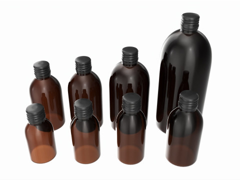Bottles 8 Set Vitamin and Sport Nutrition Modèle 3D