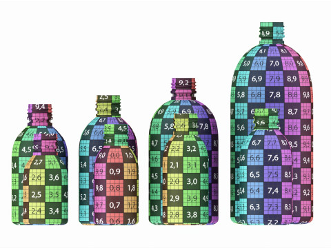 Bottles 8 Set Vitamin and Sport Nutrition Modèle 3D