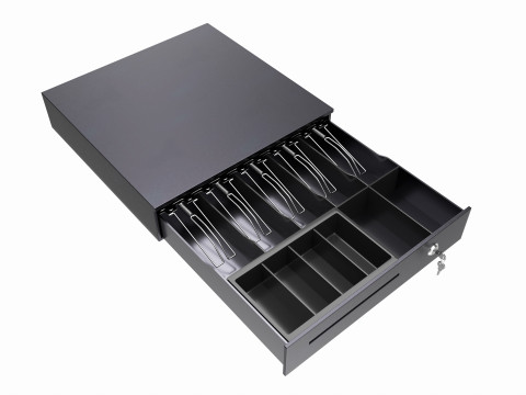 Cash Register Drawer for POS System open Model 3D