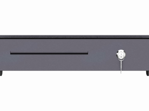 Cash Register Drawer for POS System open Modelo 3D