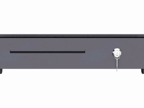 Cash Register Drawer for POS System open 3D Model