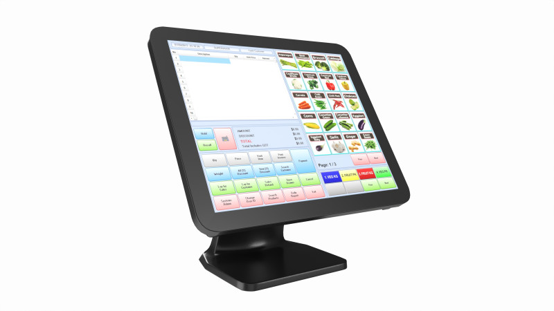Cash Register POS with Touch Screen 3D 모델 .c4d .max .obj .3ds .fbx .stl .blend 