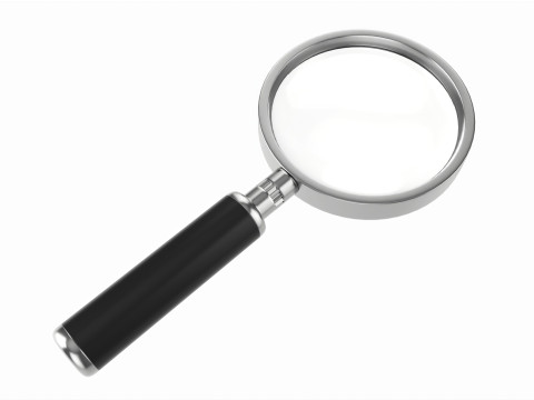 Classic magnifying glass 3D Model