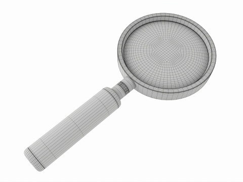 Classic magnifying glass 3D Model