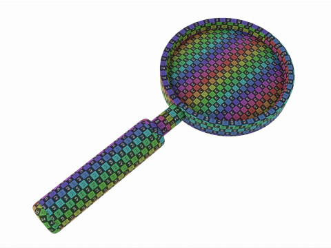 Classic magnifying glass 3D Model