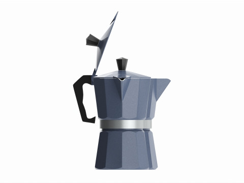 Classic stovetop espresso coffee maker 3D 모델