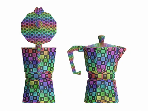 Classic stovetop espresso coffee maker 3D Model