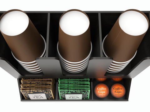 Coffee and tea station organizer Modèle 3D