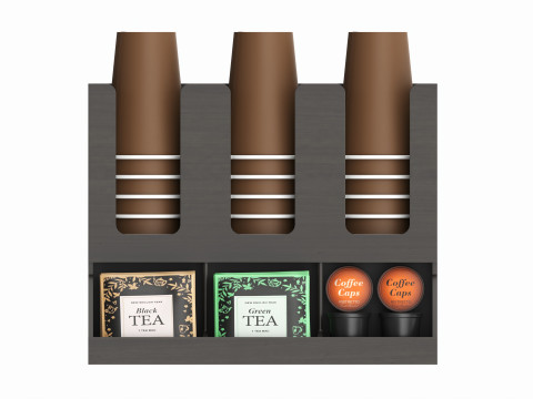 Coffee and tea station organizer Modèle 3D