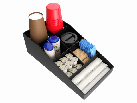 Coffee and tea station organizer small 3D मॉडल