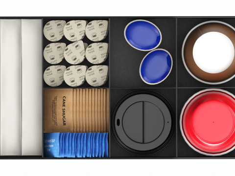 Coffee and tea station organizer small Modelo 3D