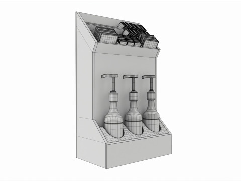 Coffee bar organizer holder for sugar syrups tea 3D 模型