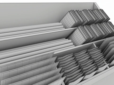 Kaffeebar-Organizerhalter f&uuml;r Zuckersirup, Tee 3D Modell