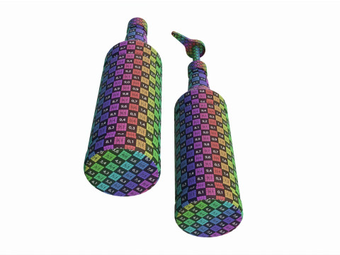 Coffee flavor syrup bottle with pump 3D Model