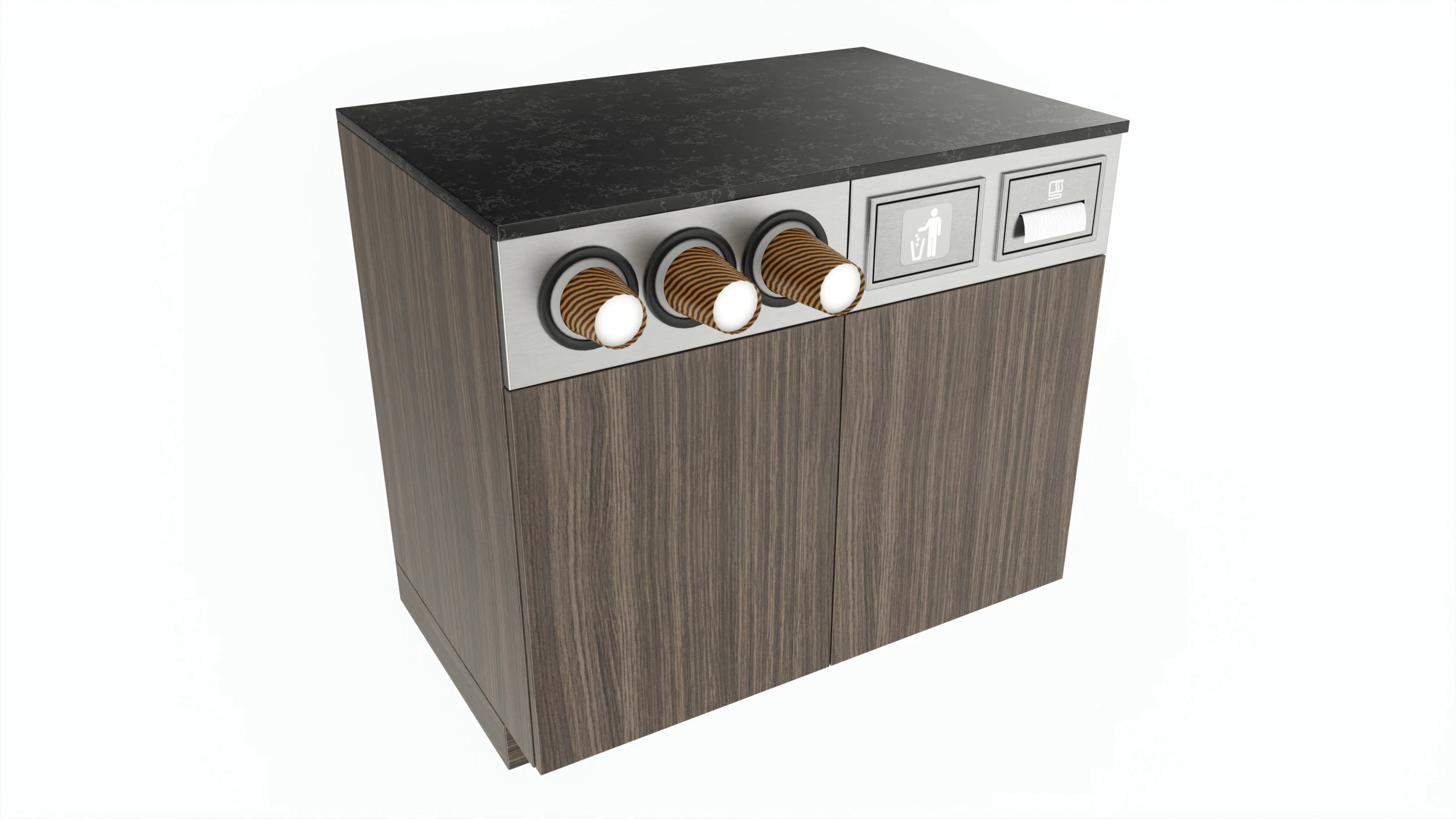 Coffee station bar cabinet furniture commercial industrial 01 3D Model .c4d .max .obj .3ds .fbx .stl .blend 