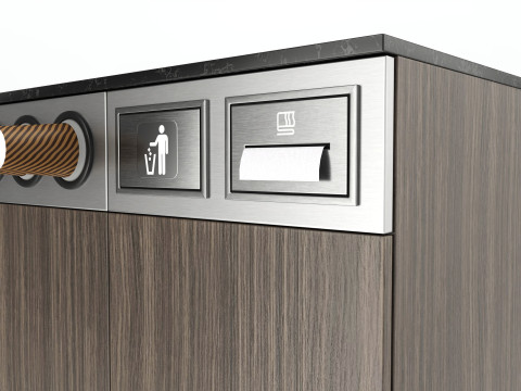 Coffee station bar cabinet furniture commercial industrial 01 3Dモデル