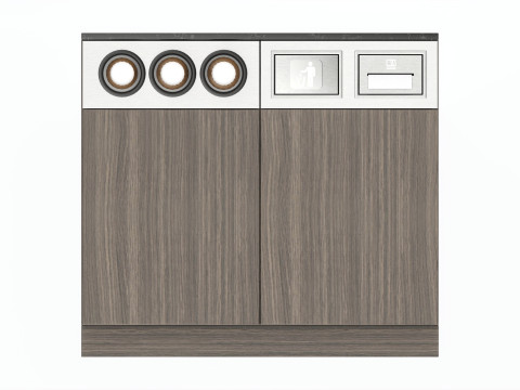 Coffee station bar cabinet furniture commercial industrial 01 3Dモデル