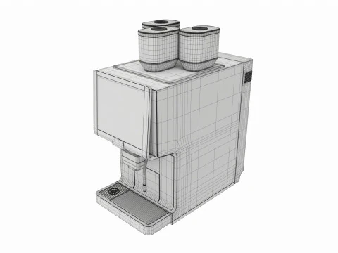 Commercial automatic coffee machine 3D Model