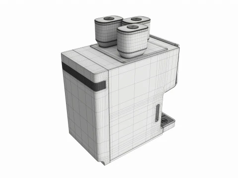 Commercial automatic coffee machine 3D Model