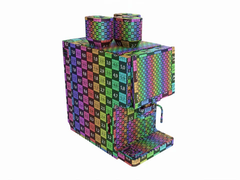 Commercial automatic coffee machine 3D Model