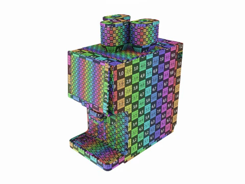 Commercial automatic coffee machine 3D Model