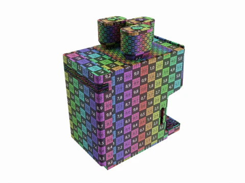 Commercial automatic coffee machine 3D Model