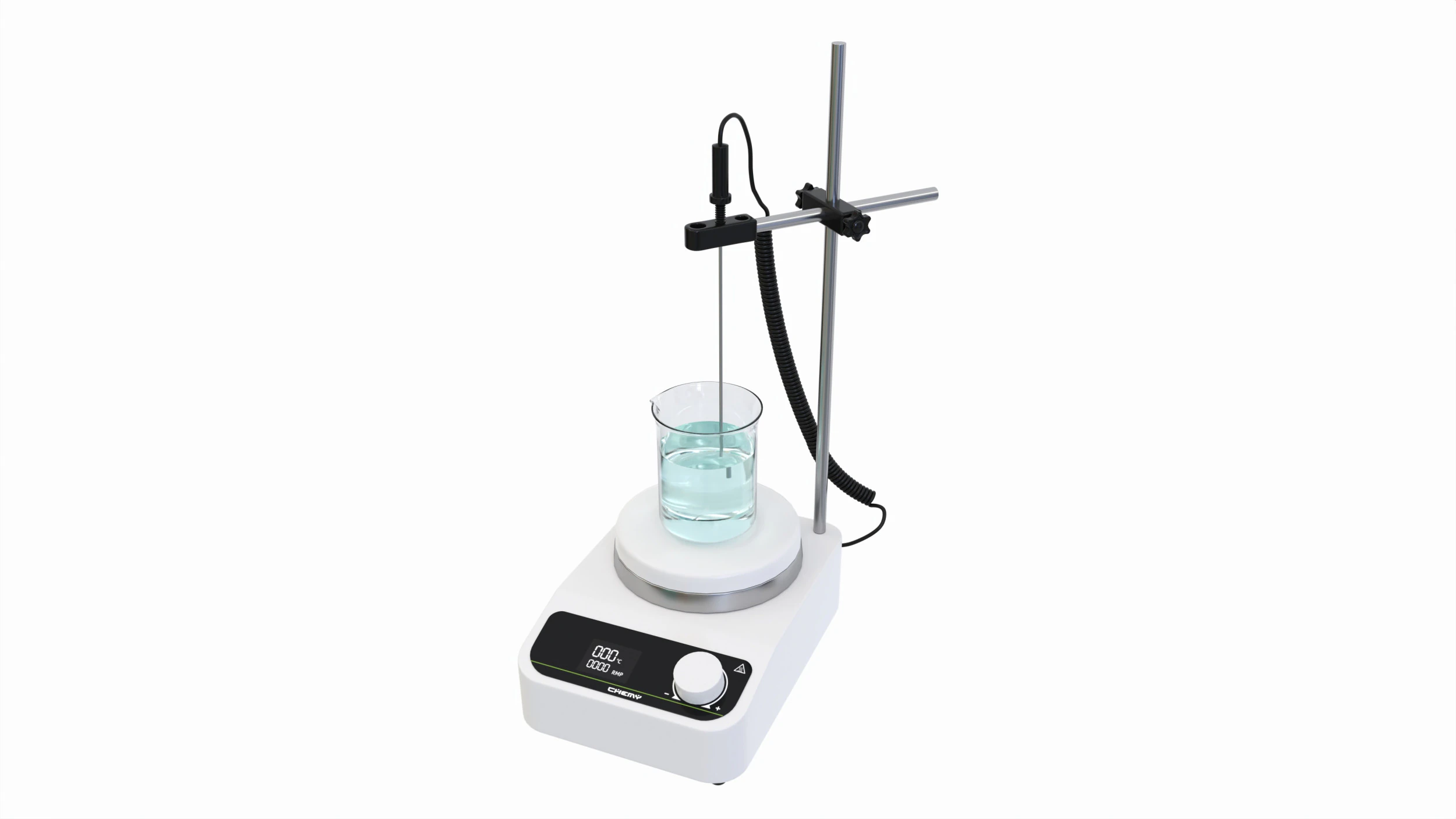 Digital Magnetic Stirrer Laboratory Device 3D Model .c4d .max .obj .3ds .fbx .stl .blend 