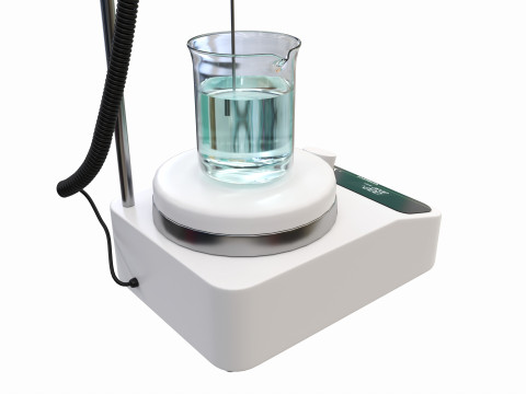 Digital Magnetic Stirrer Laboratory Device Model 3D