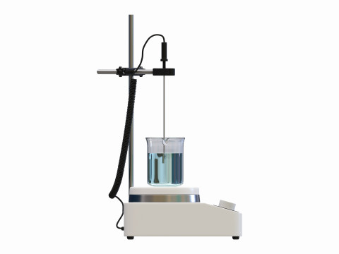Digital Magnetic Stirrer Laboratory Device Model 3D