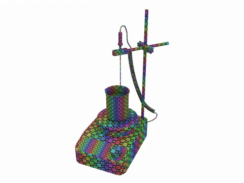 Digital Magnetic Stirrer Laboratory Device 3D Model