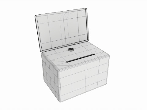Donation Box 3Dモデル
