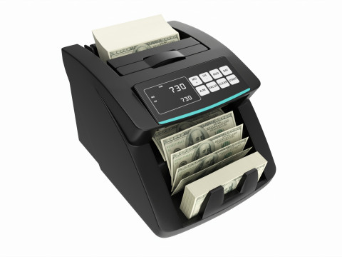 Electronic money counting machine Model 3D