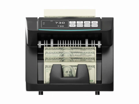 Electronic money counting machine 3D Model