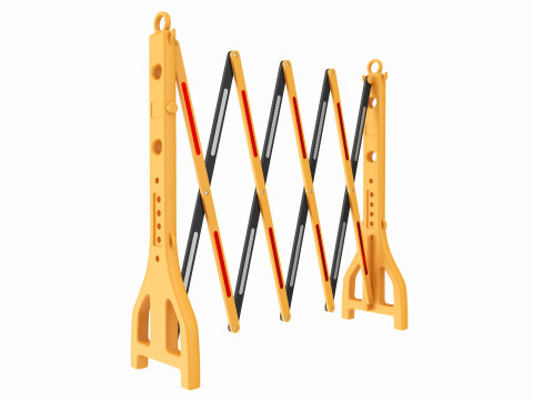Expandable Safety Barricade 3D Model
