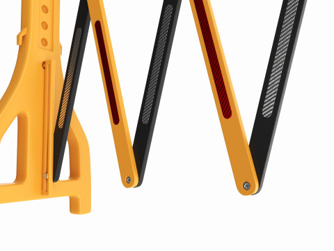Expandable Safety Barricade Modello 3D