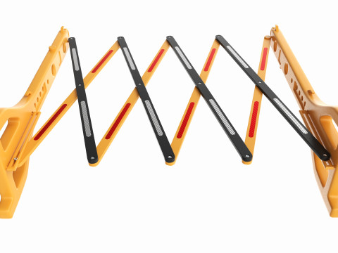 Expandable Safety Barricade Modello 3D