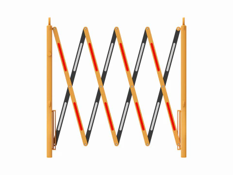 Expandable Safety Barricade 3D Model