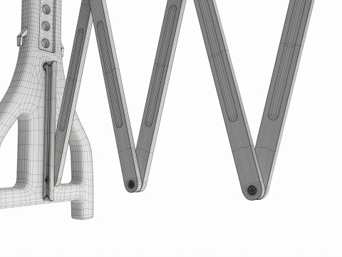 Expandable Safety Barricade Modello 3D