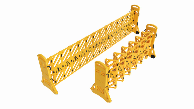 Expandable Safety Barrier Set Modello 3D .c4d .max .obj .3ds .fbx .stl .blend 