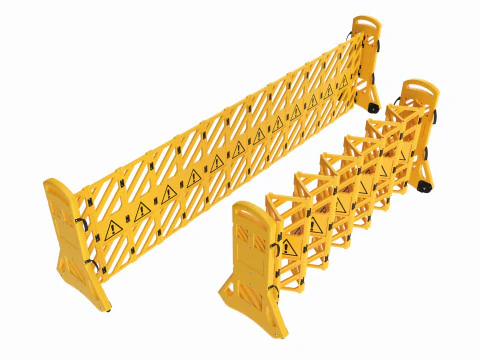 Genişletilebilir G&uuml;venlik Bariyeri Seti 3D Model