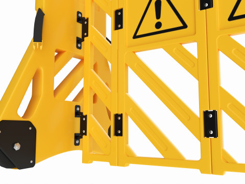 Expandable Safety Barrier Set Modello 3D
