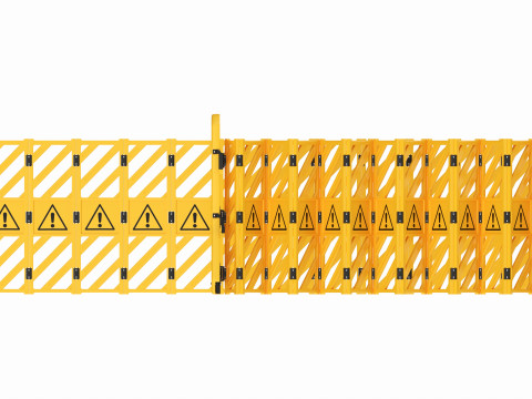 Expandable Safety Barrier Set Modello 3D