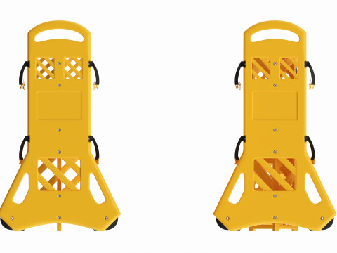 Expandable Safety Barrier Set Modello 3D