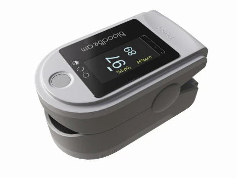 Fingertip Pulse Oximeter 3D Model