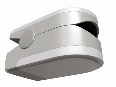 Fingertip Pulse Oximeter 3D Model