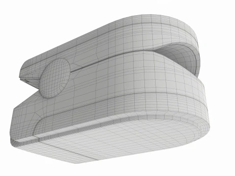 Fingertip Pulse Oximeter 3D Model