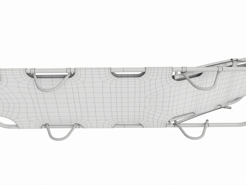 Fixed rigid stretcher 3D मॉडल